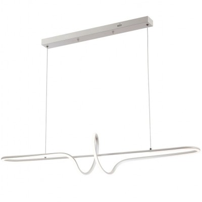 Φωτιστικό Κρεμαστό LED 40W 3120lm 230V Λευκό Φως σε Λευκό DINA